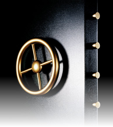 Tresor als Symbol für eine sichere Geldanlage